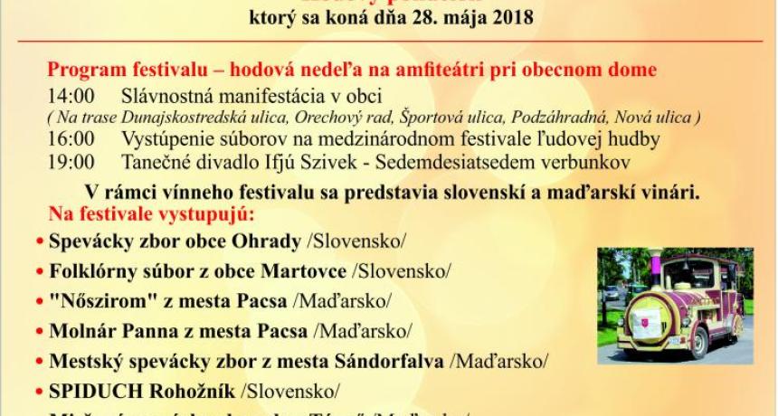 Pozvánka na XIV. Medzinárodný festival ľudovej hudby