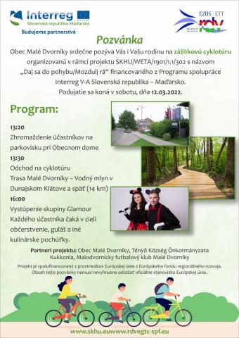 Pozvánka - zážitková cyklotúra